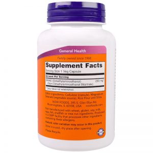 Alternative view of Now Foods - DMAE 250 mg - 100 капсули