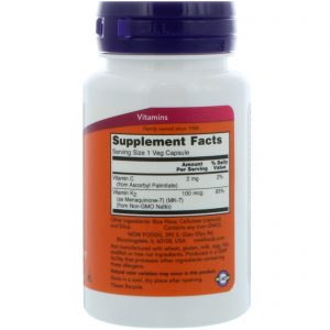 Alternative view of Now Foods - MK-7 Витамин K-2 - 100 mcg - 60 капсули