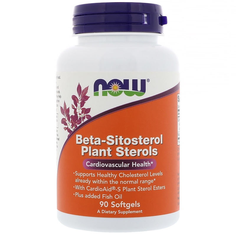 Now Foods - Beta Sitosterol Plant - 90 гел капсули