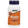 Now Foods - Biotin (Витамин B7) 5000 МКГ - 60 капсули
