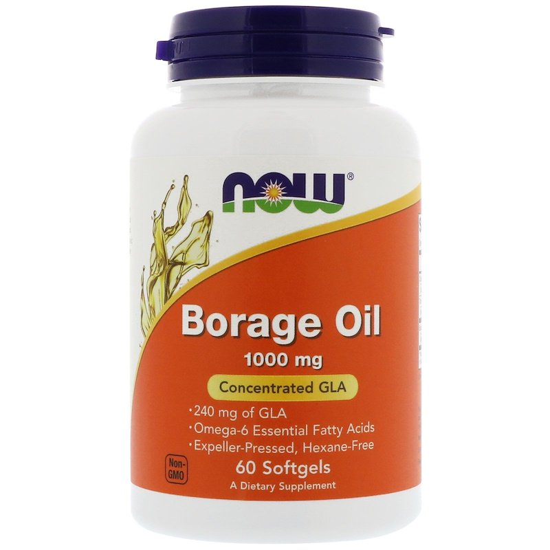 Now Foods - Borage Oil (Масло от Пореч) 1000 mg - 60 дражета