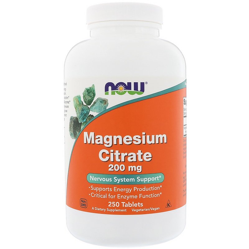 Now Foods - Magnesium Citrate - 200 mg