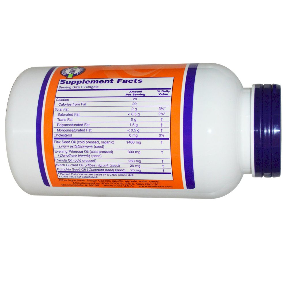 Now Foods - Omega 3-6-9 - 1000 mg - 100 дражета - Image 2