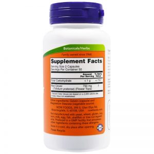 Alternative view of Now Foods - Red Clover 375 mg - 100 капсули