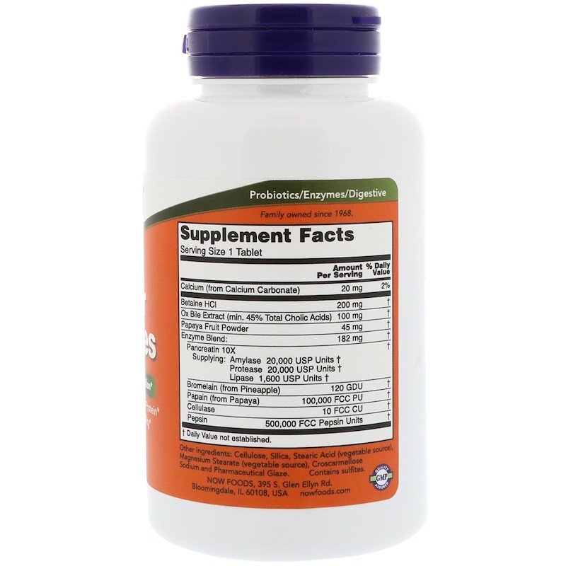 Now Foods - Super Enzymes - 90 таблетки - Image 2
