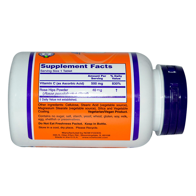 Now Foods - Витамин C 500 mg- 100 таблетки - Image 2