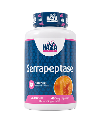 Haya Labs - Serrapeptase 60000 SPU - 60 капсули