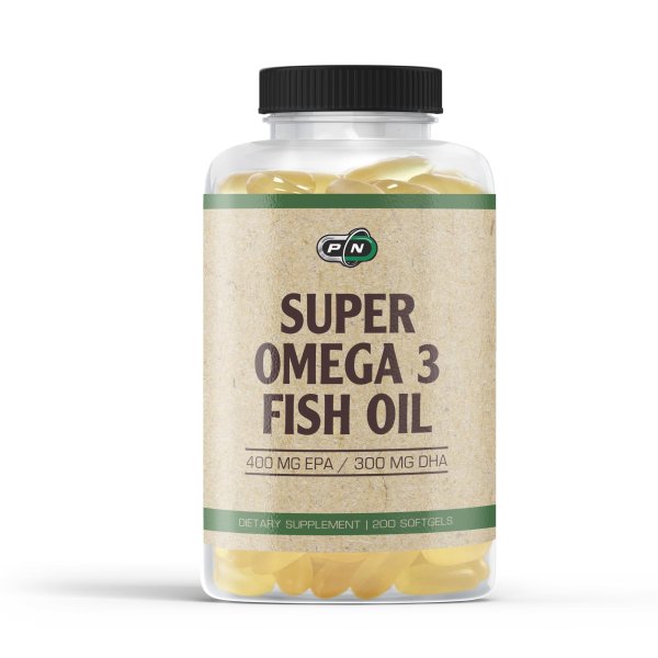Pure Nutrition - Super Omega 3 Fish Oil - 1000 mg - 400 EPA / 300 DHA - 200 дражета