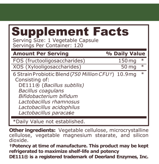 Pure Nutrition - Probiotic Blend - 120 капсули Back