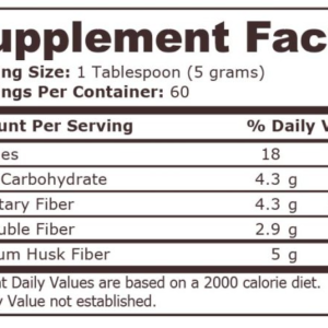 Alternative view of Pure Nutrition - PSYLLIUM HUSKS - 300 g